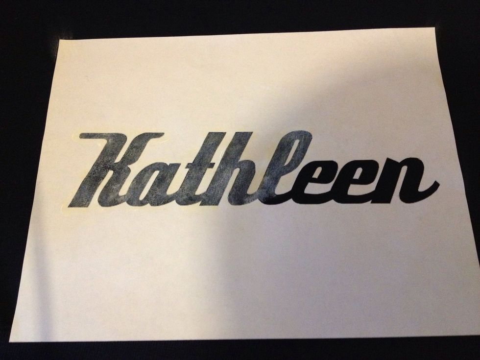 Started to give it the first coat of paint. Since this paint is not the same as one used in silkscreen it will dry up a little light so give it another coat if u wish or just say it's vintage