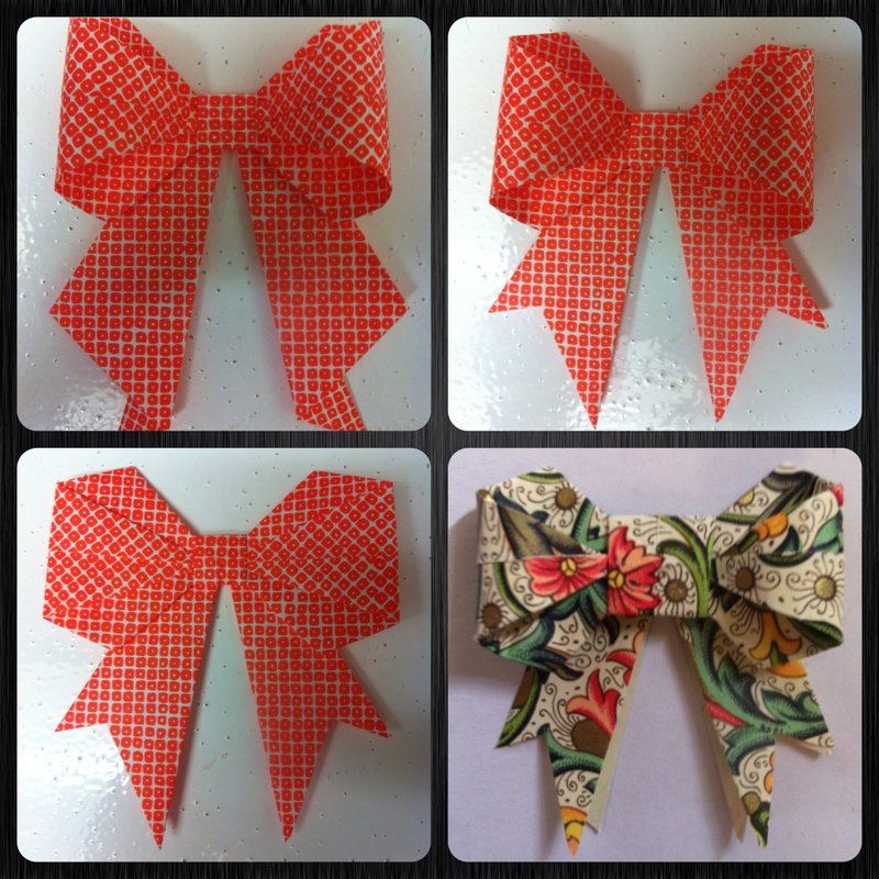 How To Make An Origami Bow Tie How To DIY Origami Paper Gift Bow