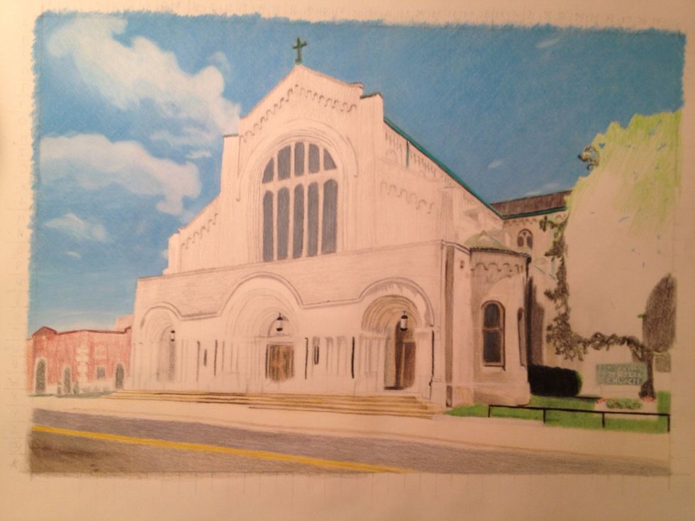 Starting second door darkening building windows