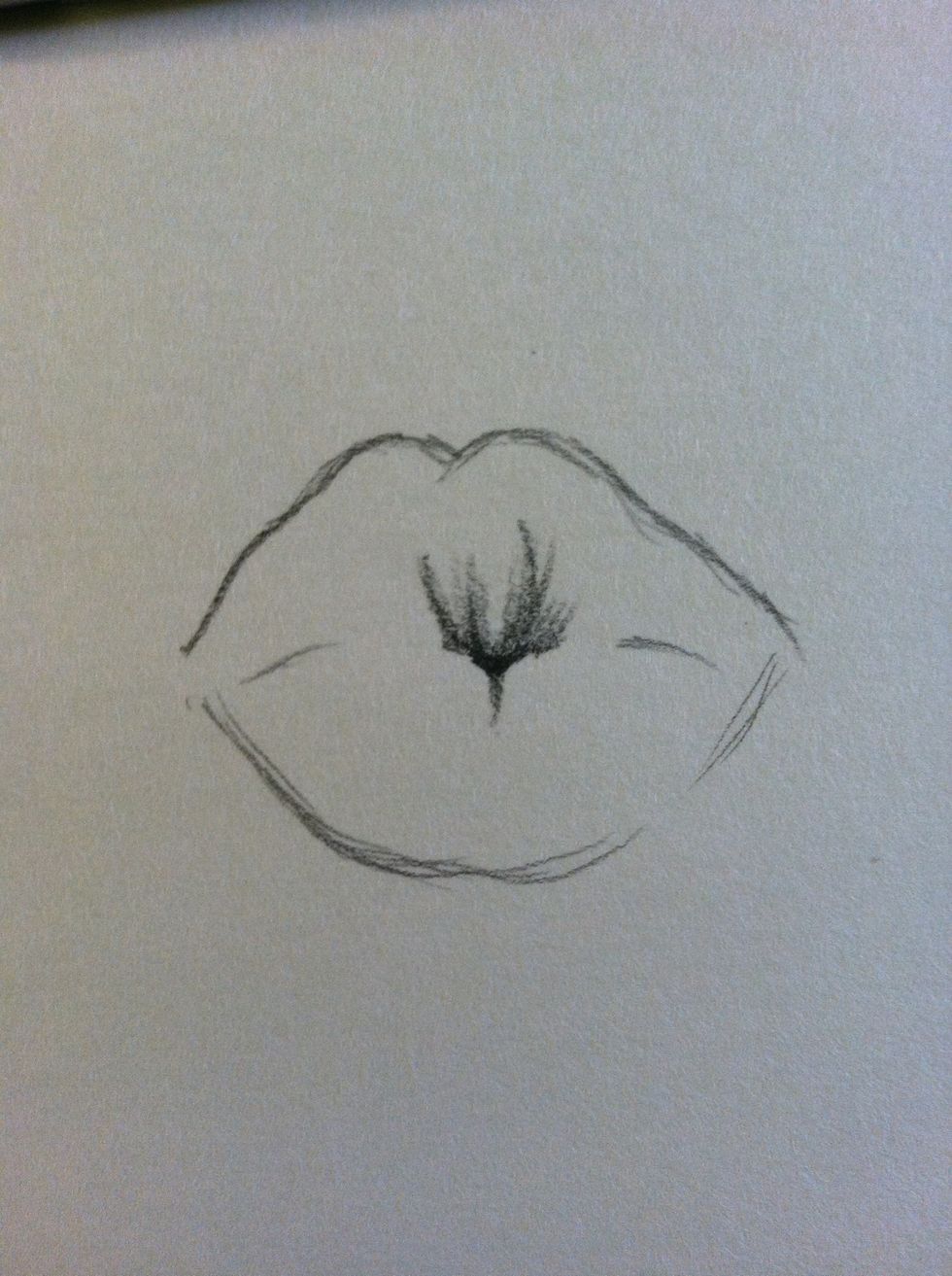 How to draw puckered lips B+C Guides