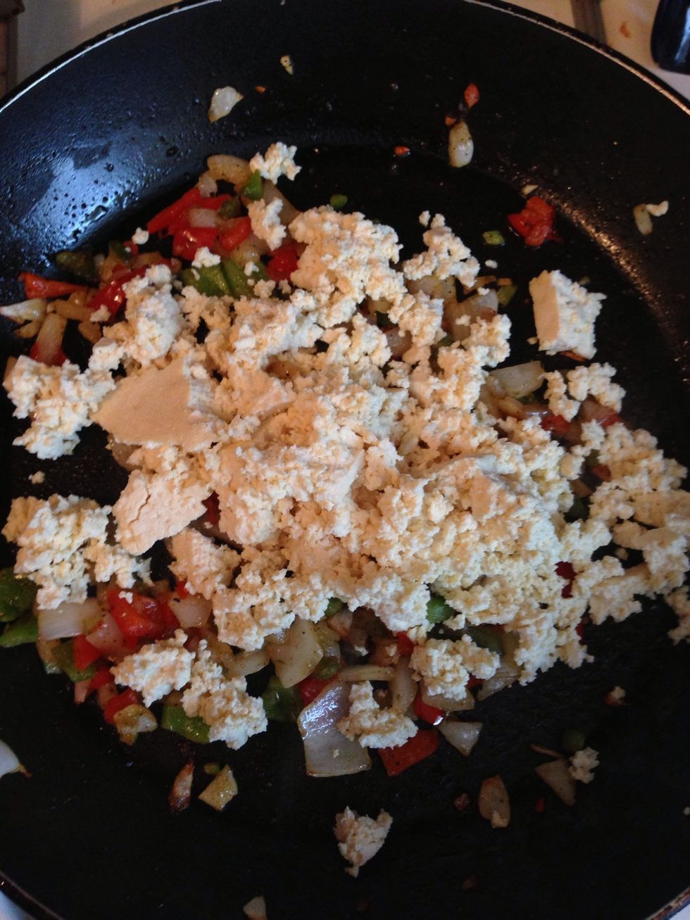 Starting to look like scrambled eggs already!