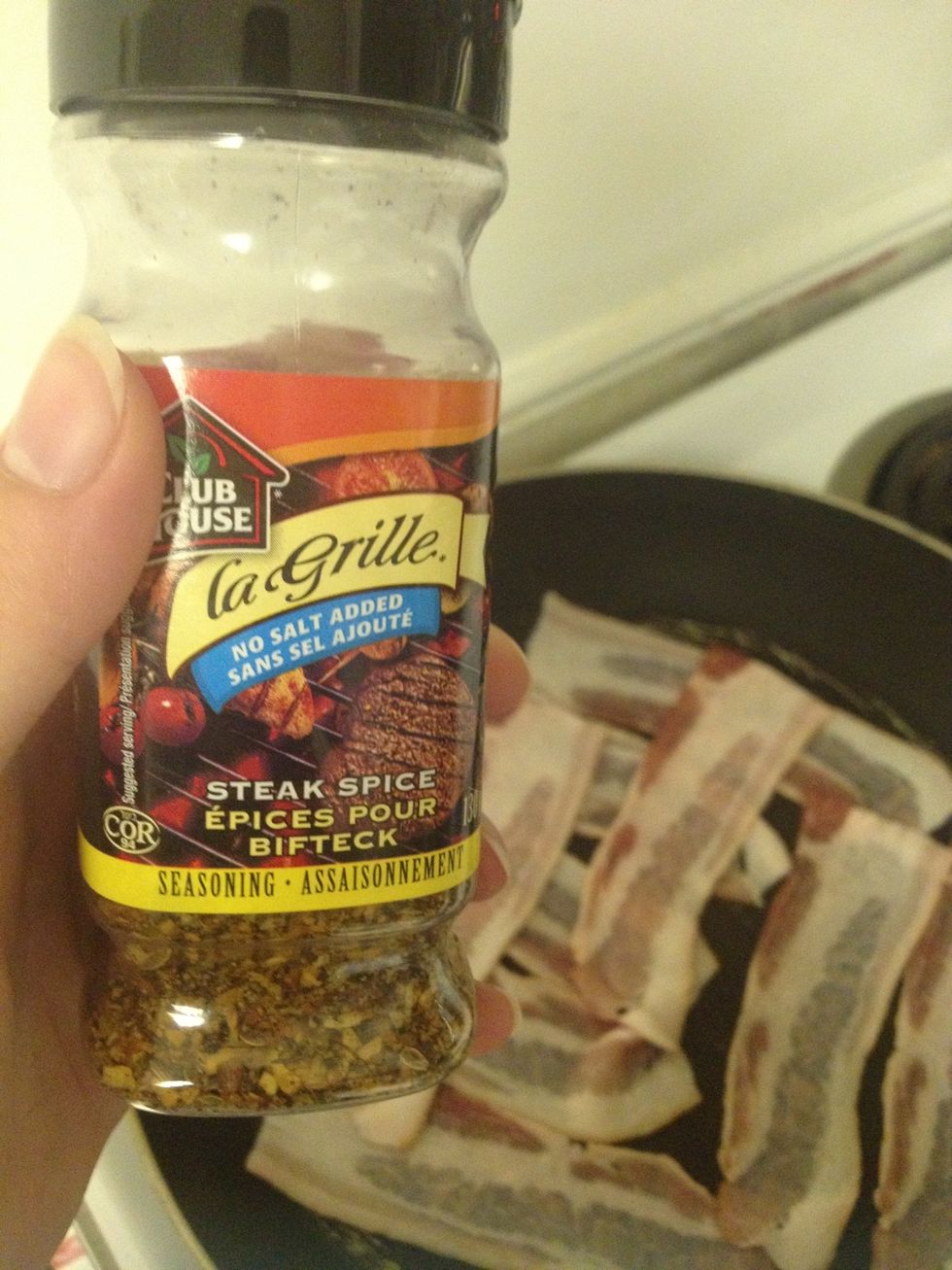 Steak spice makes a great flavor and a crunch.