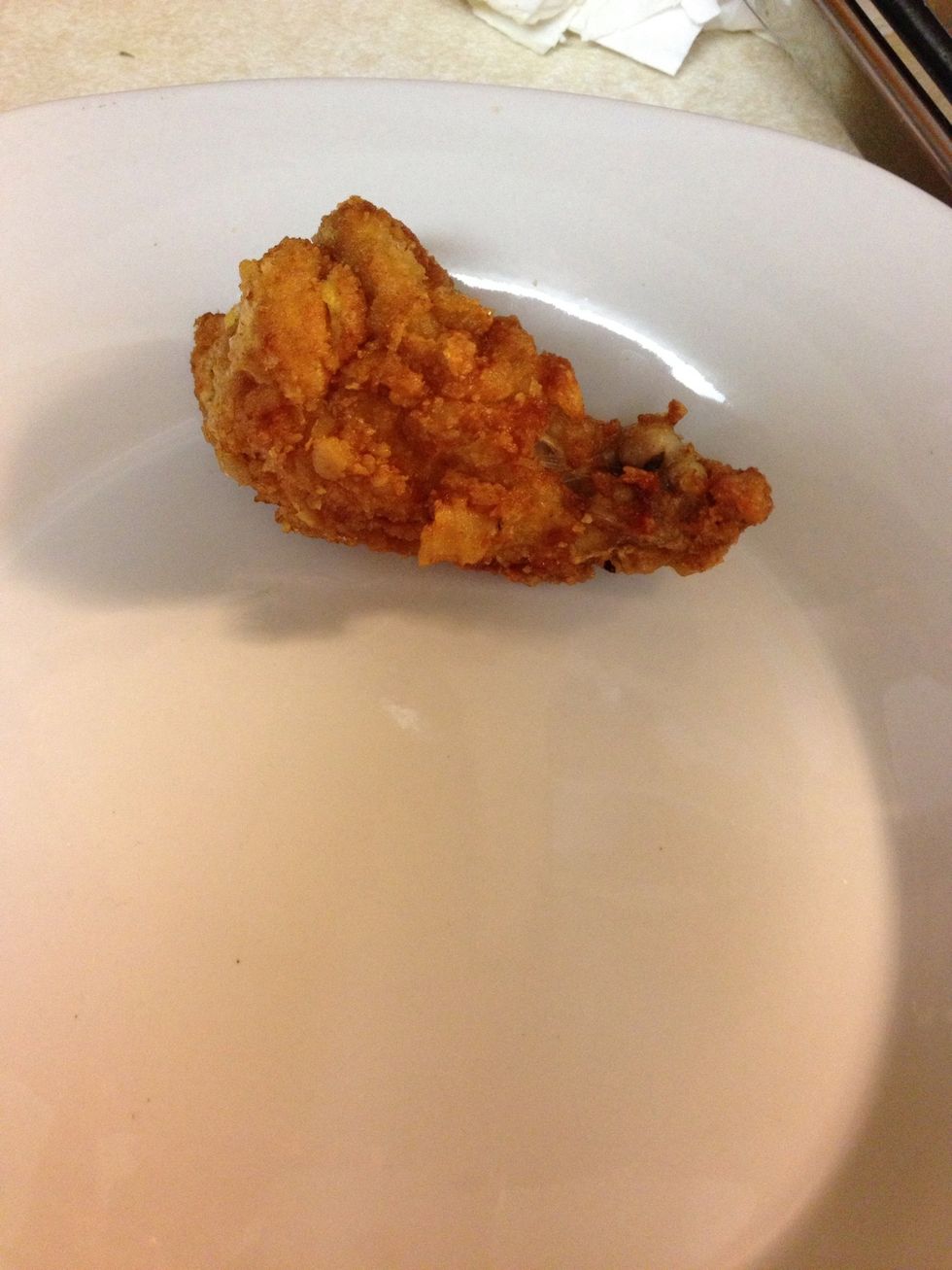 Steal a piece of chicken before it gets married :-)