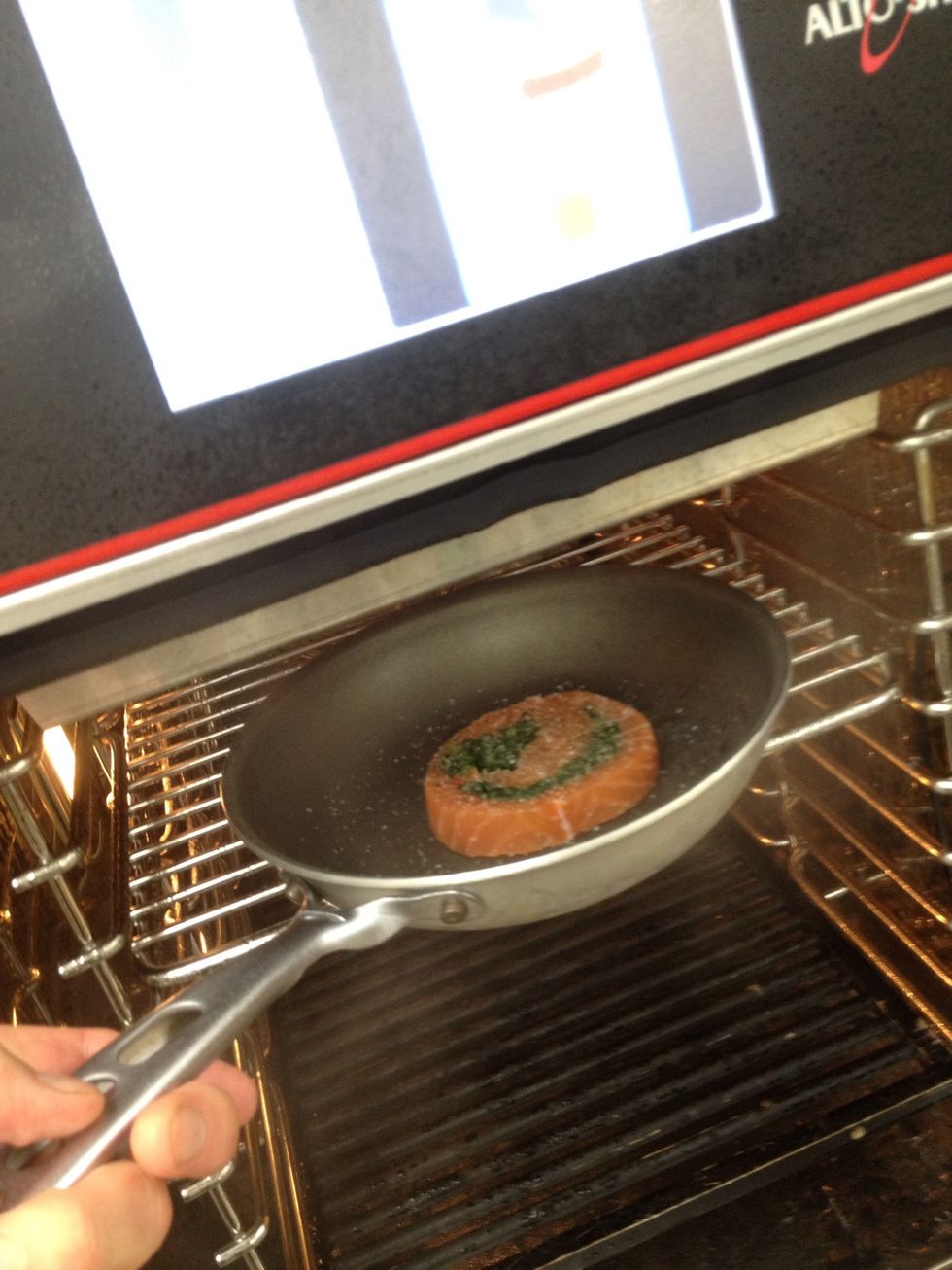 Steam at 135F (57C) for 8-10 minutes.