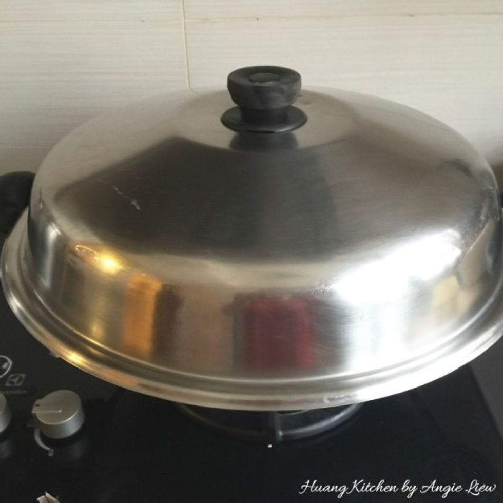 Steam the fish over high heat for 10 to 15 minutes or until cooked. While fish is being steamed, prepare the ginger sauce.