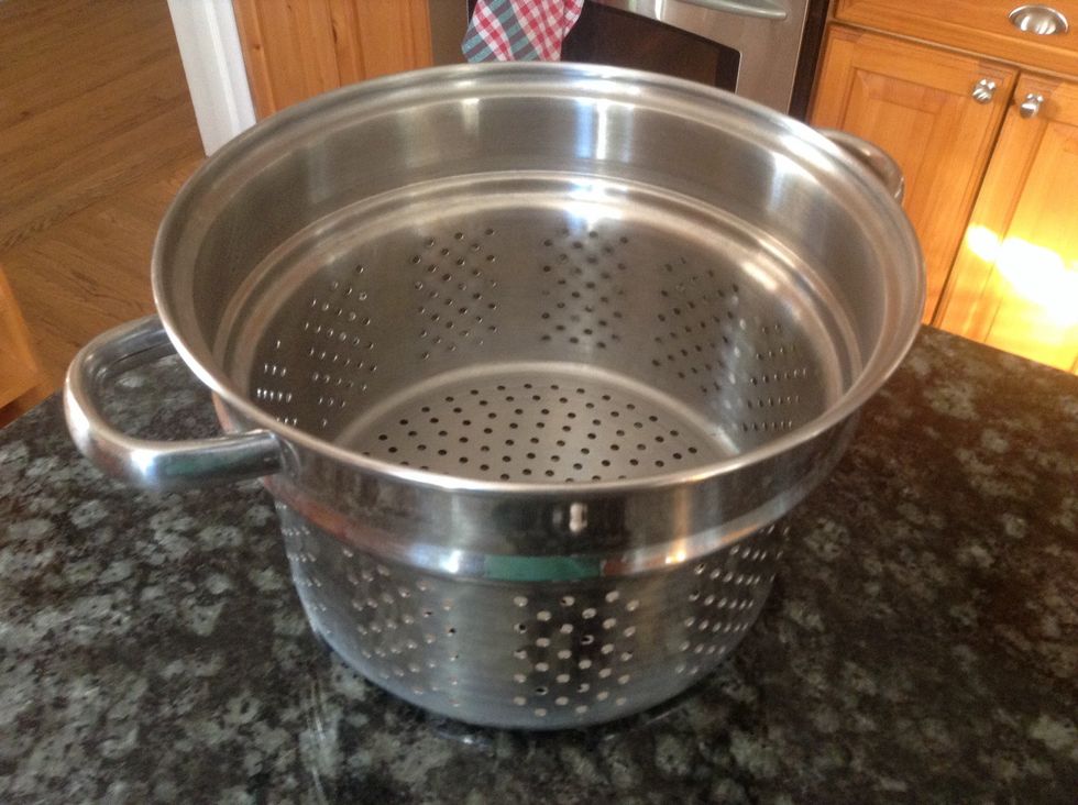 Steamer Basket. Used to steam veggies. I can use a steamer basket to steam broccoli.(aka tiny edible trees)