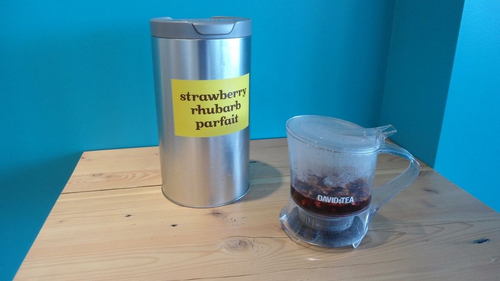 Steep the tea in just a little bit of water. The stronger the better.