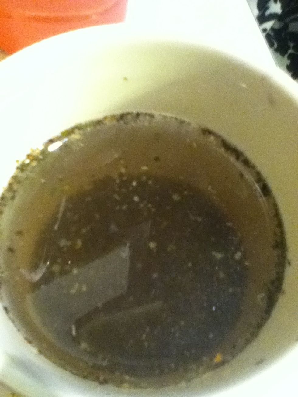 Steep your loose tea or tea bag for 2-5 mins. It doesn't matter what flavor as long as it isn't a very strong flavor such as mint.