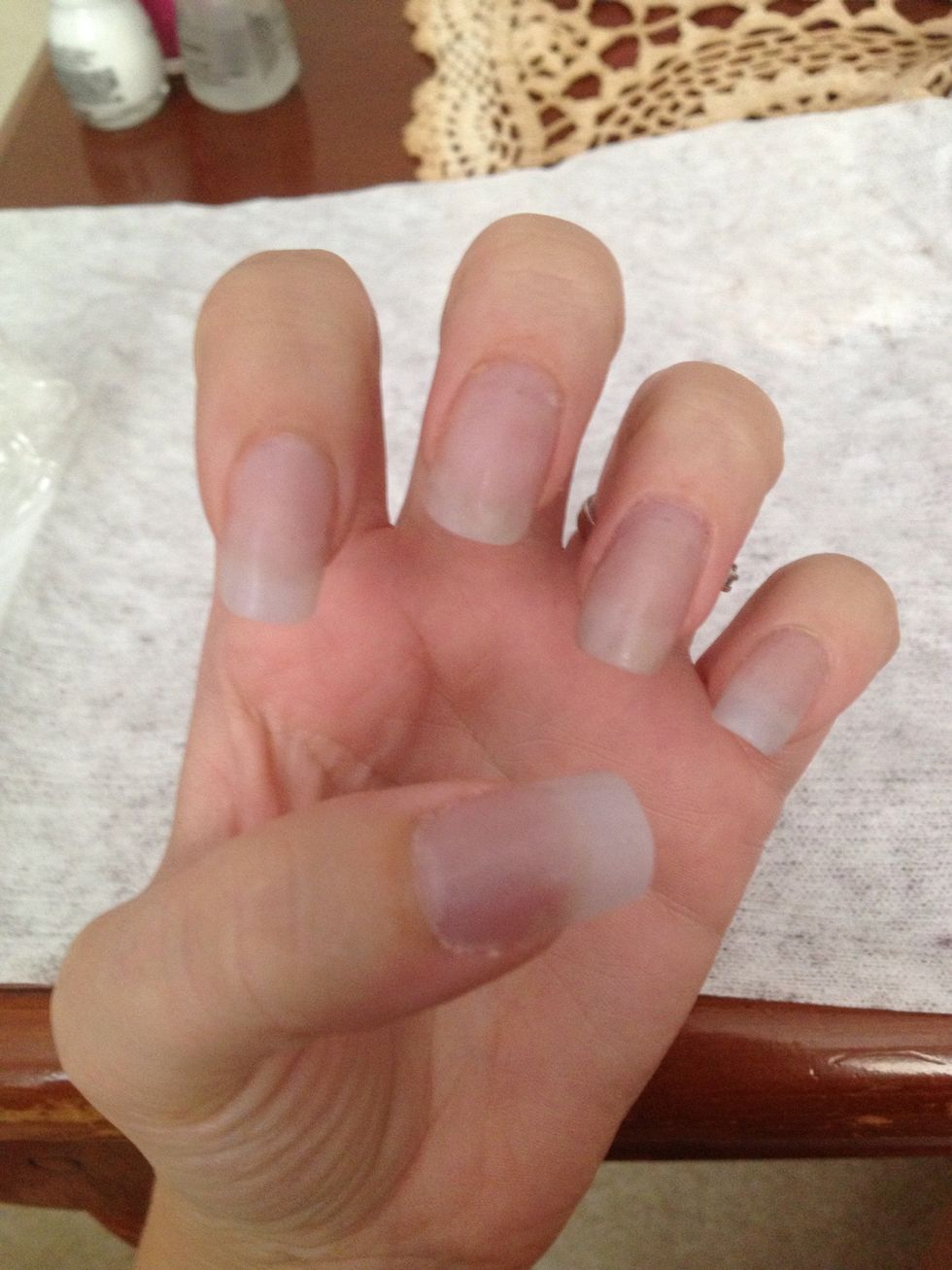 Step 1: Base coat nails
