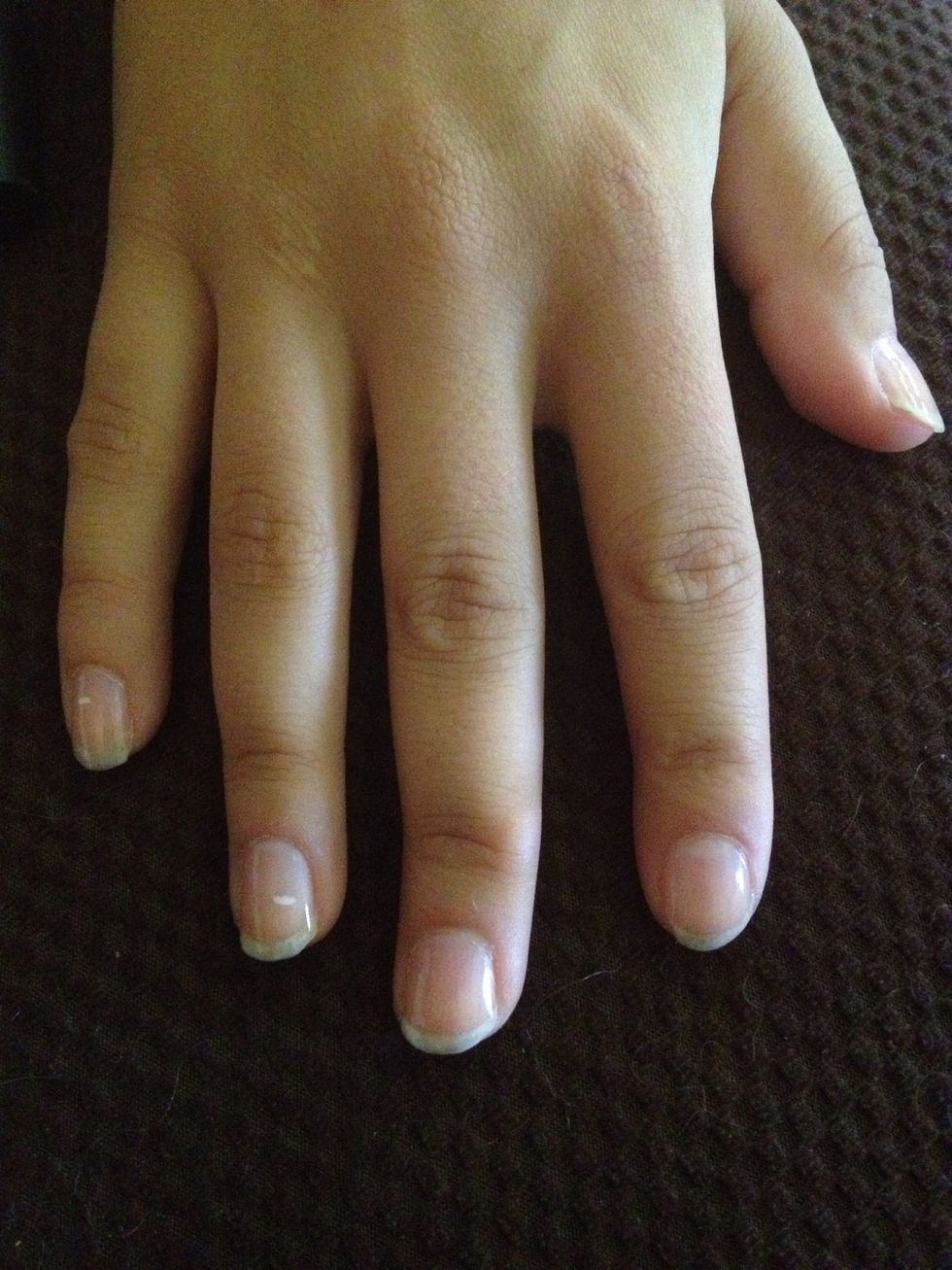 Step 1: Base coat those nails!