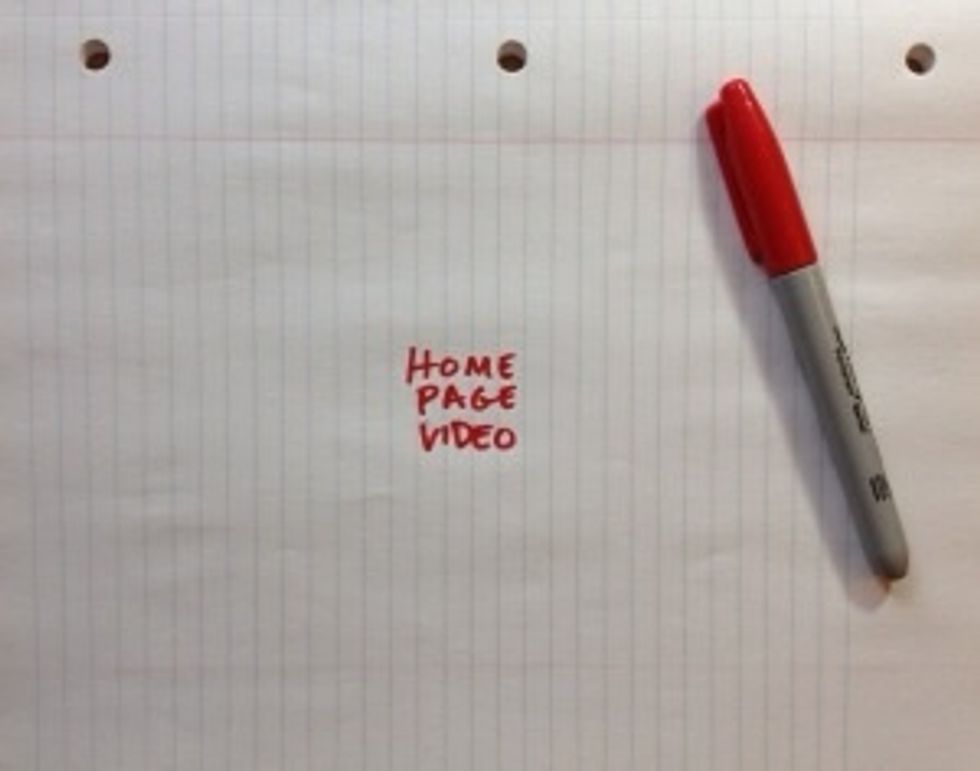 Step 1: centre first.begin with word or image that symbolizes what you want to think about placed in the middle of the page.