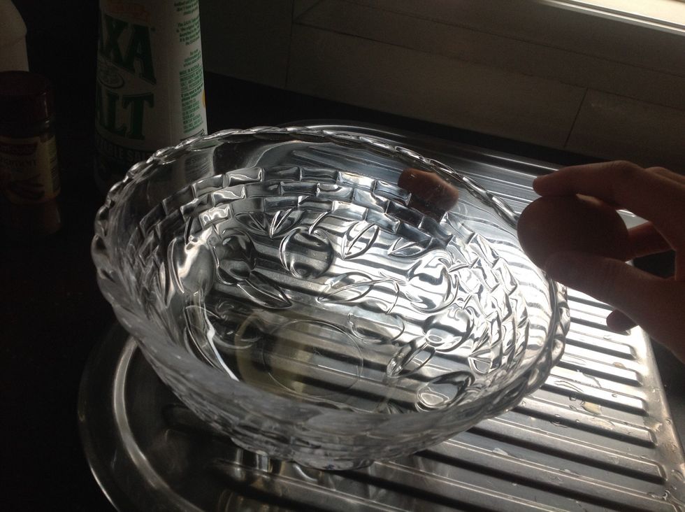 Step 1: crack 2 eggs into a clean bowl and whisk until fluffy.