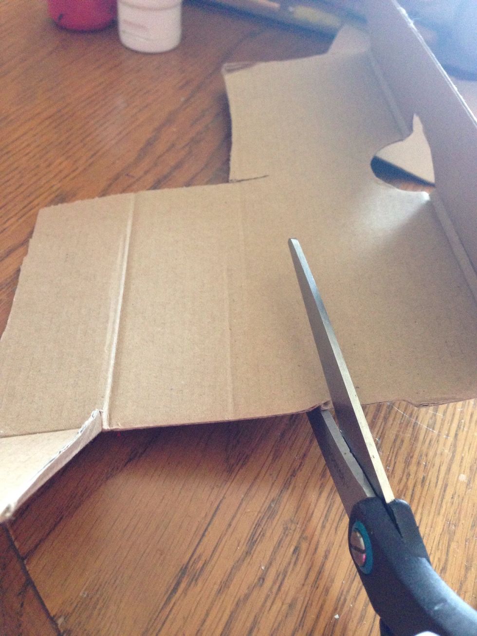Step 1: cut the cardboard