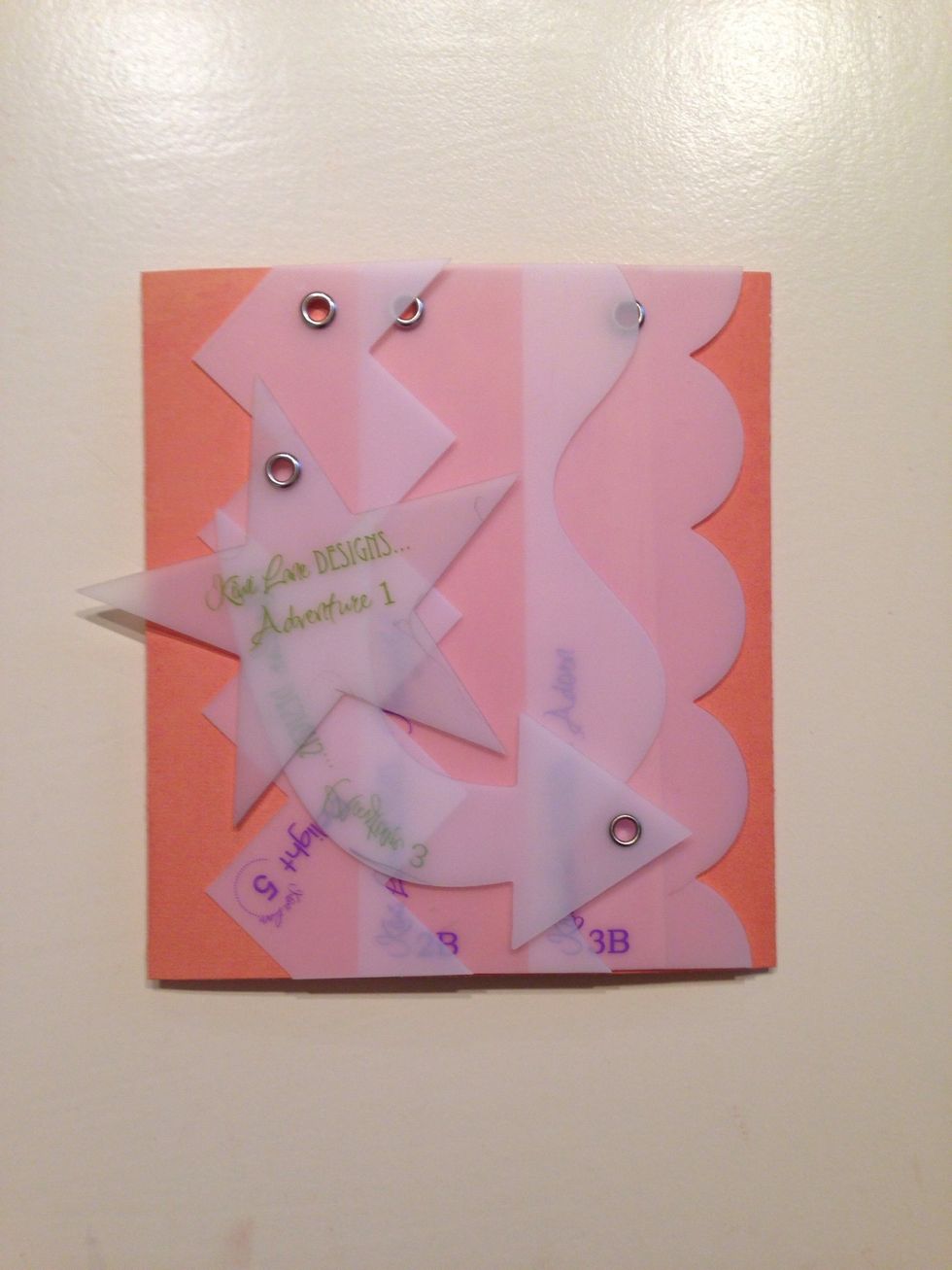 Step 1: Design ....Step 2: trace .....Step 3: cut .....Step 4: ink ....step 5: replace. If your new to framing check out the demo snap guide or visit us at kiwilane.com.