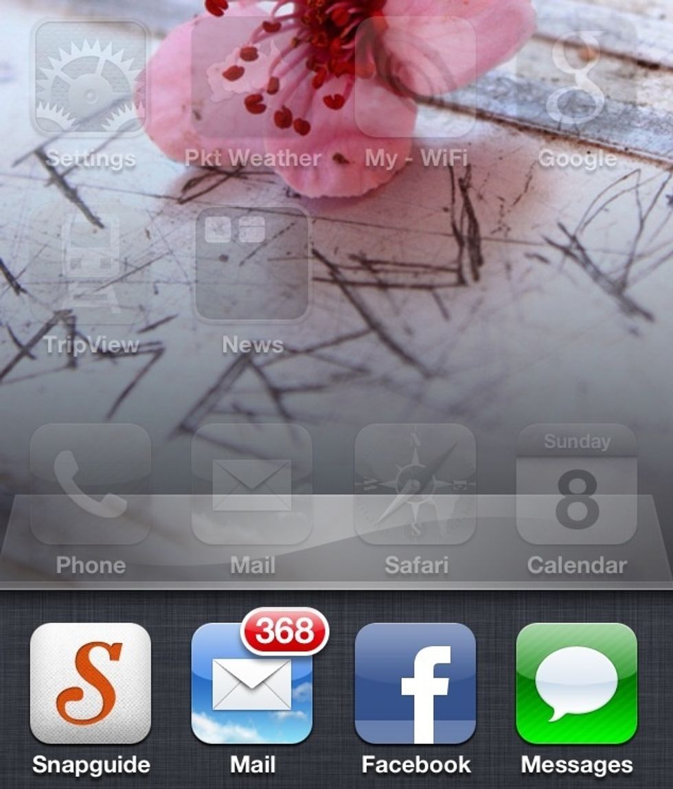 Step 1: Double-click the 'Home' button, you should see the open apps. To view the full size of the image above, just tap it.