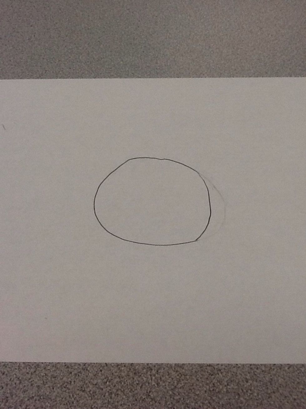 Step 1: Draw a circle.