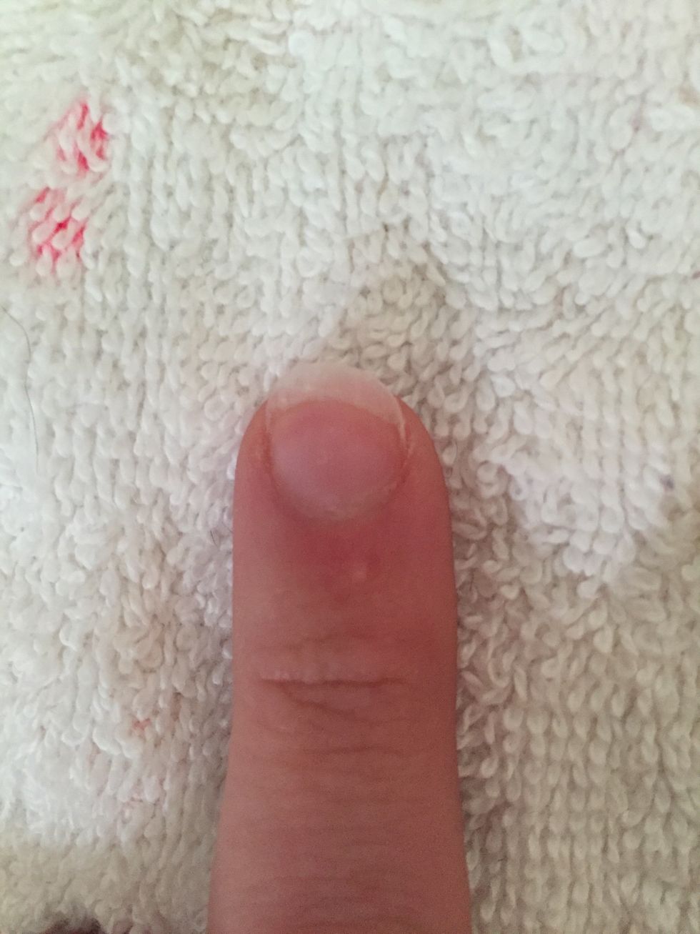 Step 1: File down and clip nails as needed.