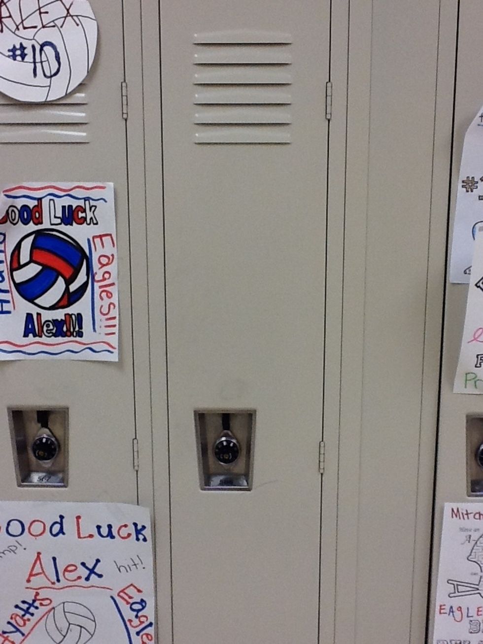 STEP 1) Locate the locker you will be opening