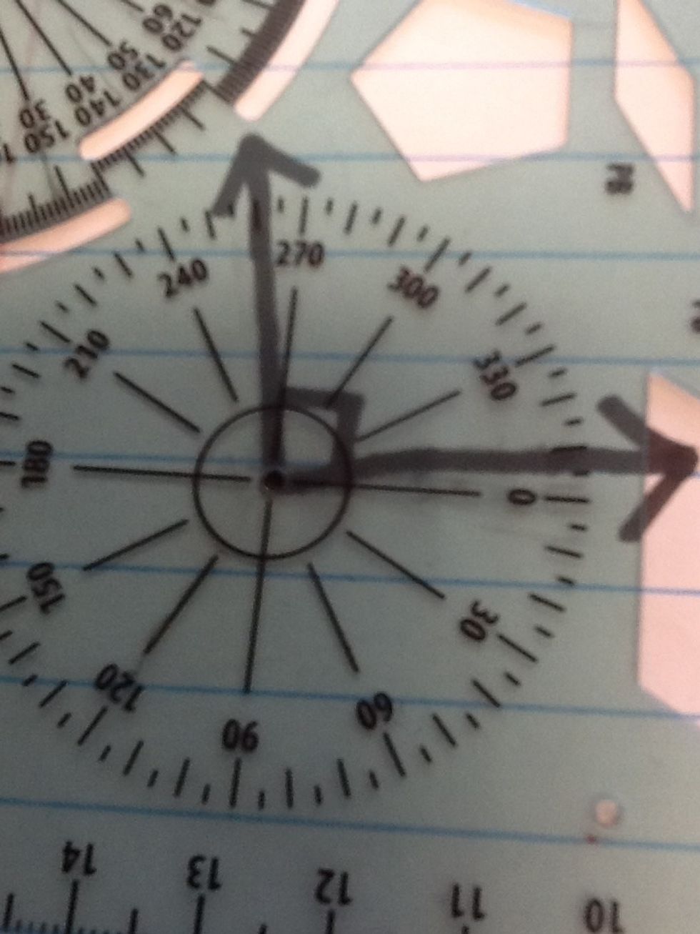 Step 1. Place the middle of the protractor on the vertex of the angle that you are going to measure.