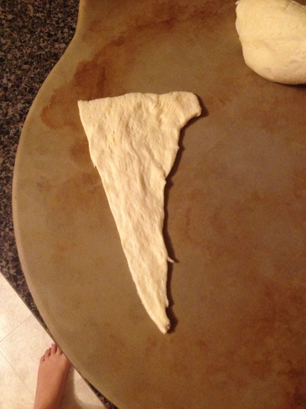 Step 1: Roll out crescent roll.
