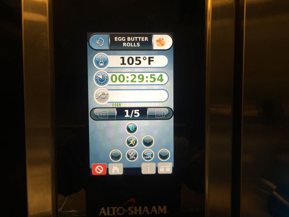 Step 1: Steam mode 105F (40C), 20% fan, 100% humidity, 30 minutes, reduced power mode