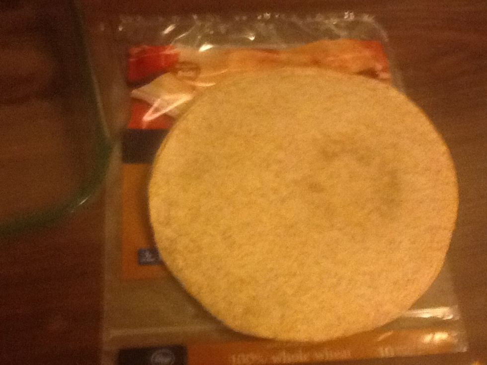 Step 1: take tortillas out