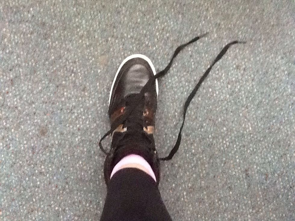 Step 1 you need to have your shoes an tid