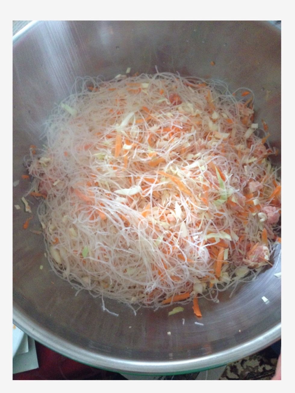 Step 10: Add a tablespoon of salt into the mixture and mix.