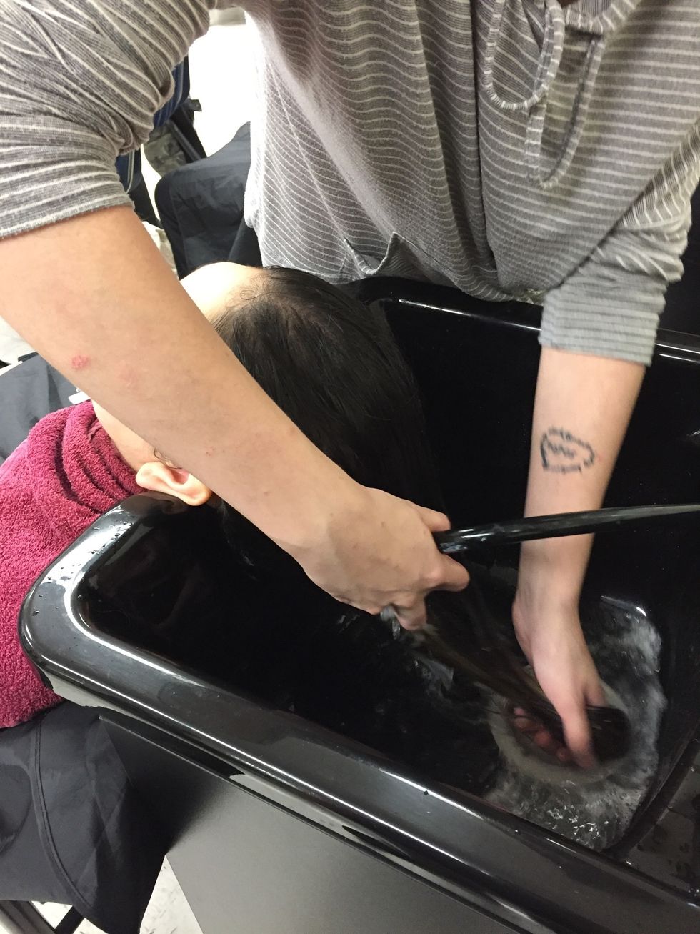 Step 10. Rinse fully, make sure you get the conditioner out of the hair.