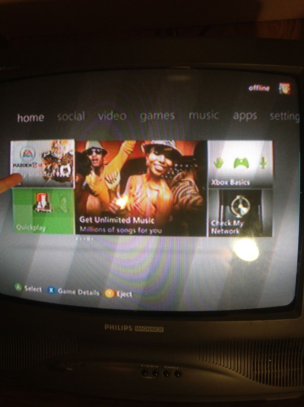 Step 10: Select the game on the dashboard.