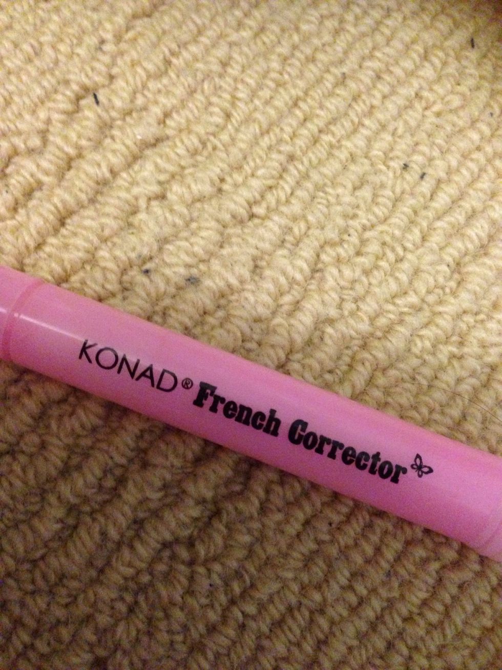 Step 10: Use a cotton bud or corrector pen to tidy up the sides.