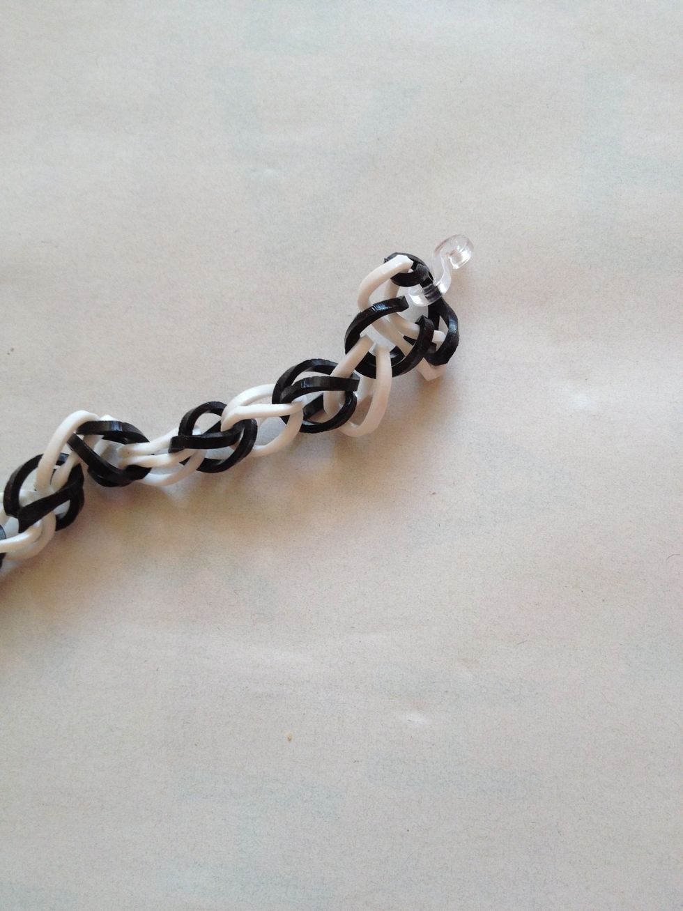 Step 13: add an 's' clip onto the band not on the hook (in my case the end black band)