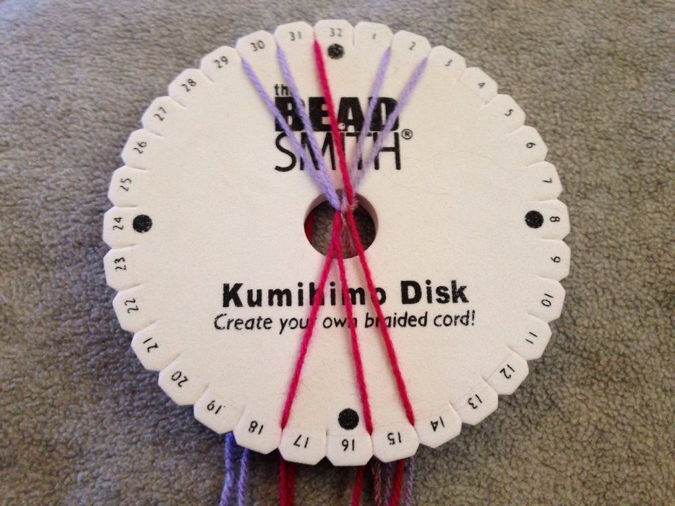 STEP 13 - Bring thread 16 upto slit 31.