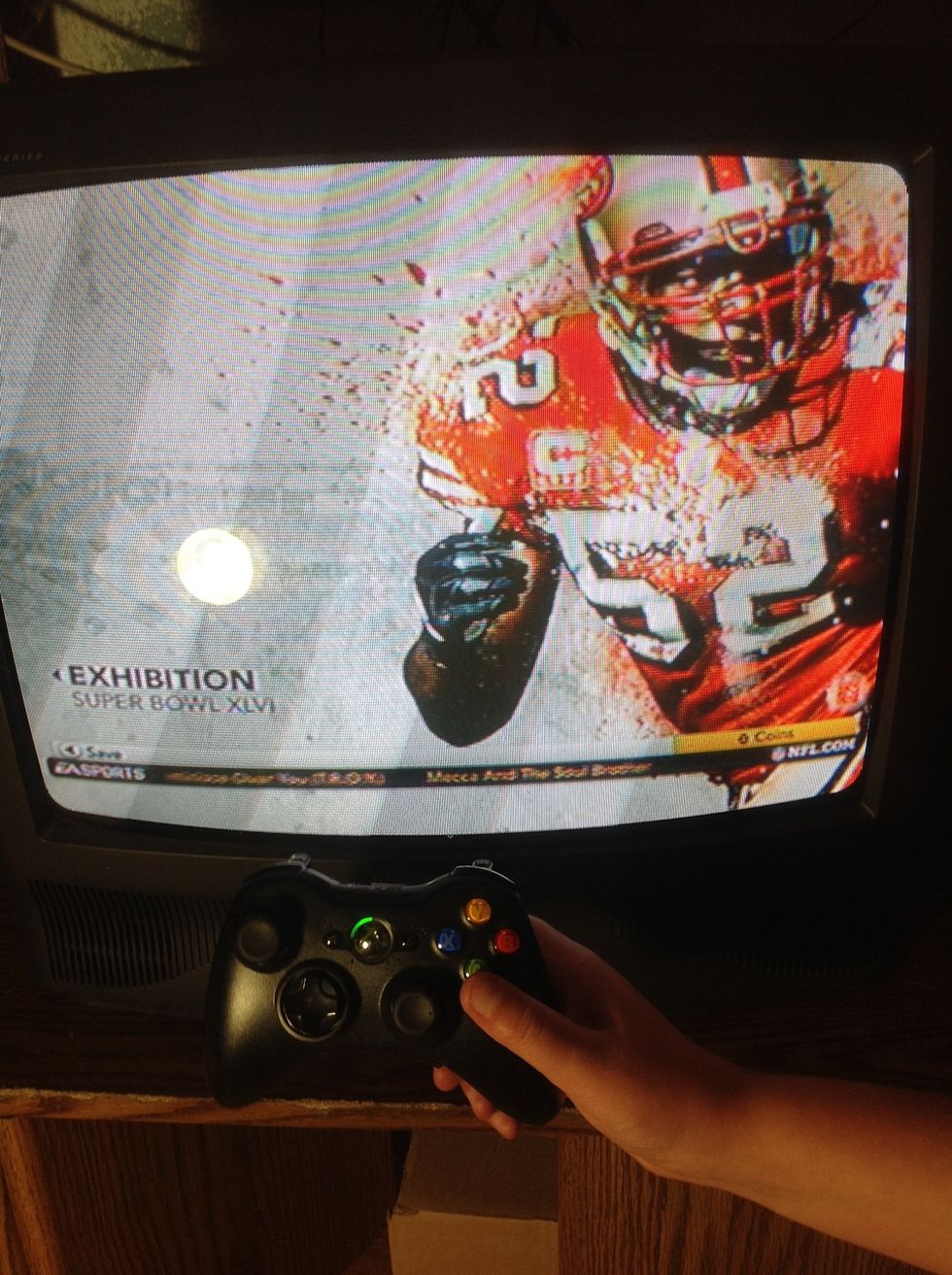 Step 13: Select "Exhibition" by pressing the A button.