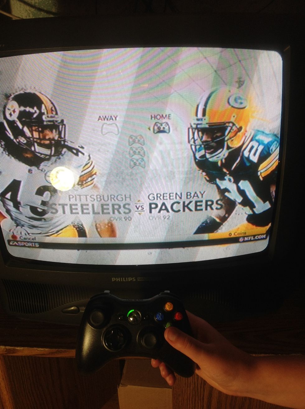 Step 14: Select the teams then press the A button.