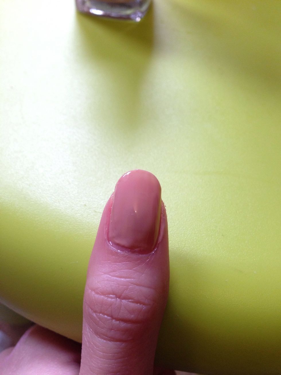 Step 2: apply nude polish (or any light colours)
