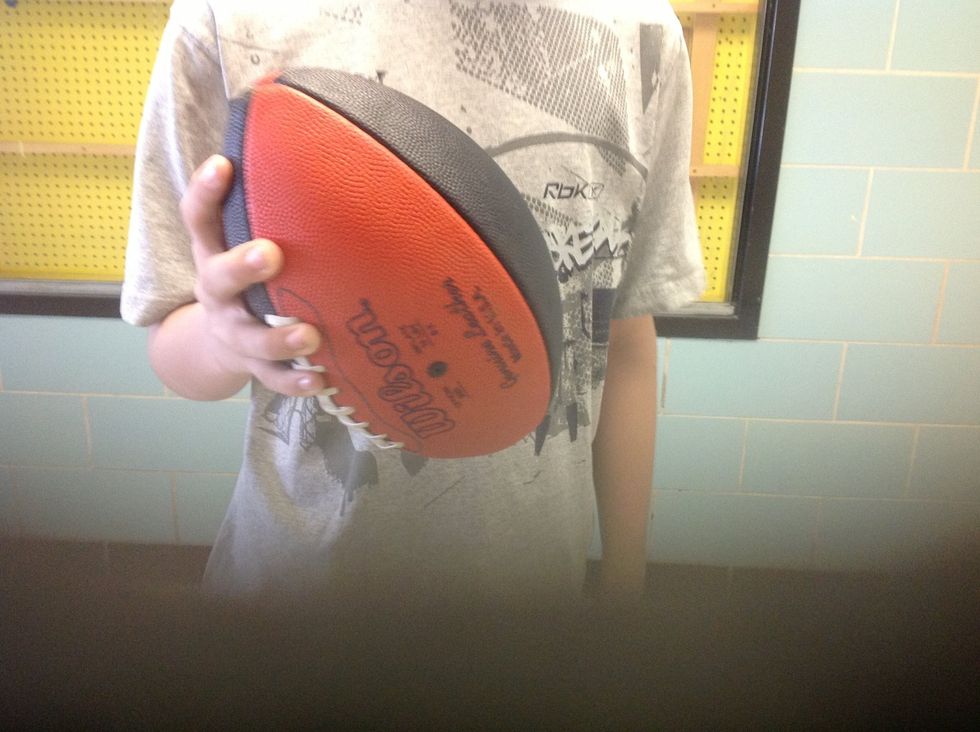 Step 2 Grasp ball with your dominate hand.