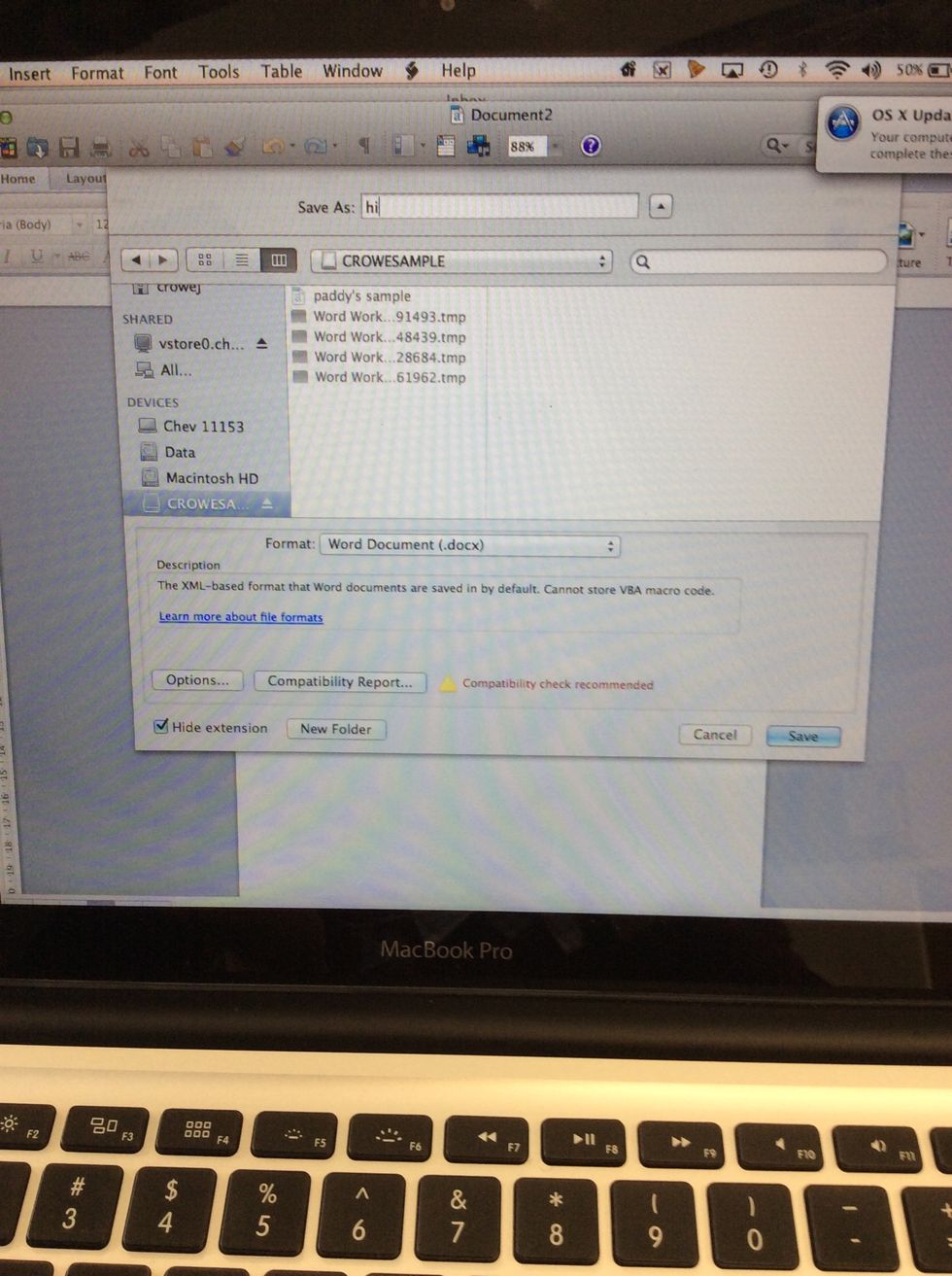 Step 2 - Once the USB is connected, a window will come up showing that your memory stick is now a drive in your computer.