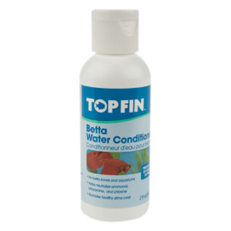 Step 2: Put in Water Conditioner so the water is safer. On the bottle it will say how much to put in.