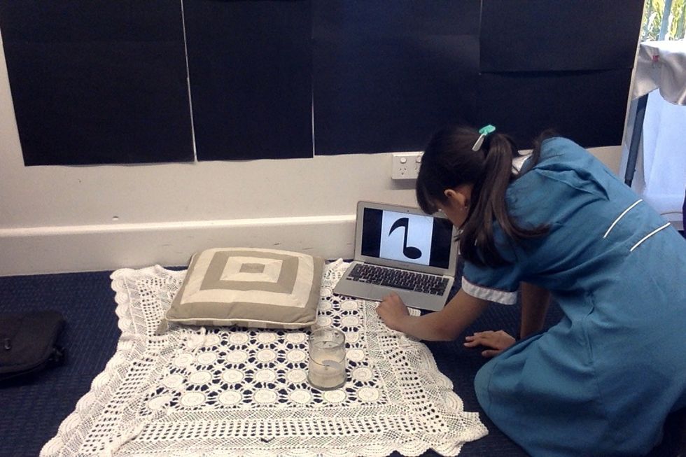 Step 2. put on some music that will get you into a relaxing feeling.