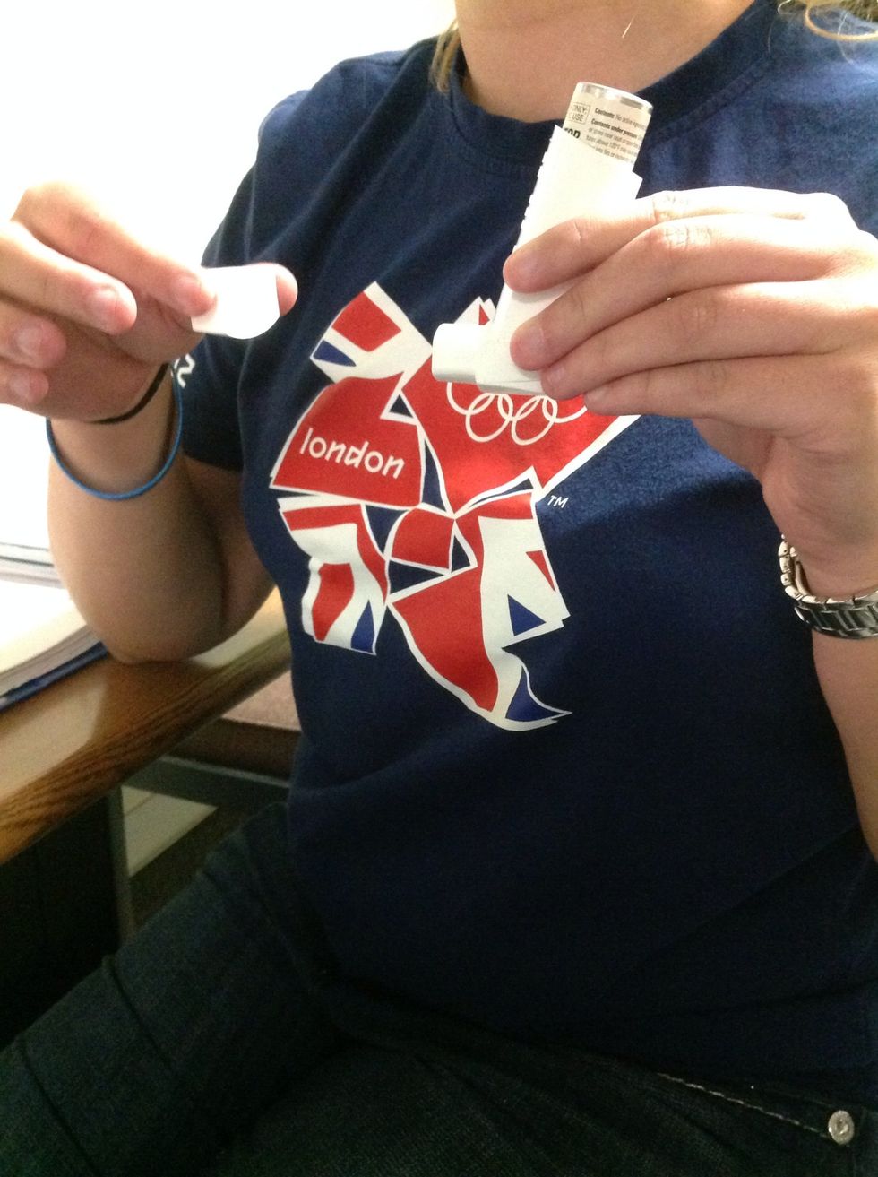 Step 2. Remove cap from MDI