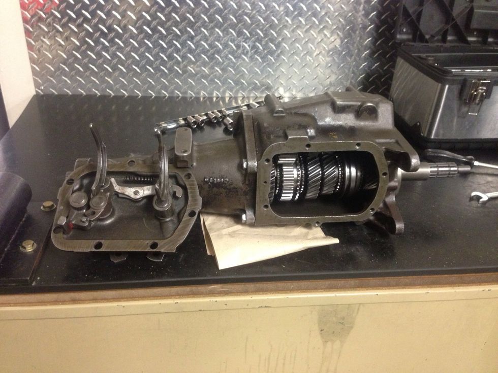 Step 2 take the shifter cover off