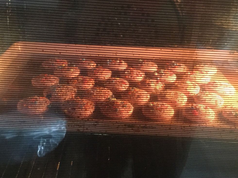 Step 29: You can let the shells cool at room temperature or stick the whole sheet in the freezer to cool. Don't peel the macarons off the mat until they are  completely cool.