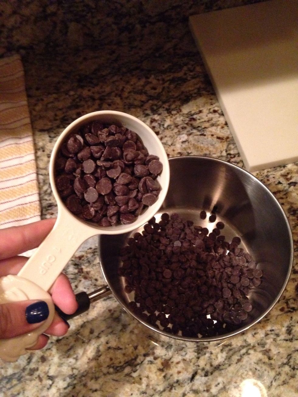 Step 3: Add a second cup of Chocolate Chips.