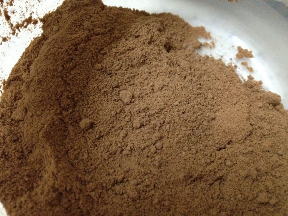 Step 3: Add about 2 - 3 tablespoons of Milo or any chocolate powder of your choice. The more milo, the more chocolatey it will be. :)