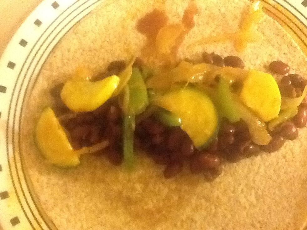 Step 3: add veggies