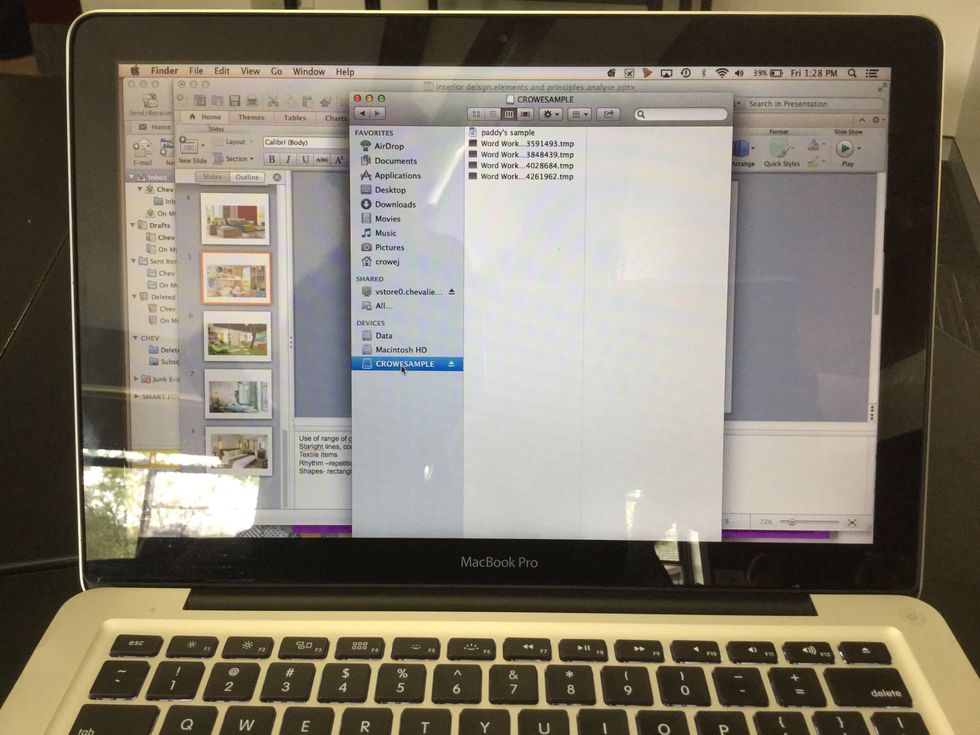 Step 3. Click the file on the window once you have added or receive photos or information.