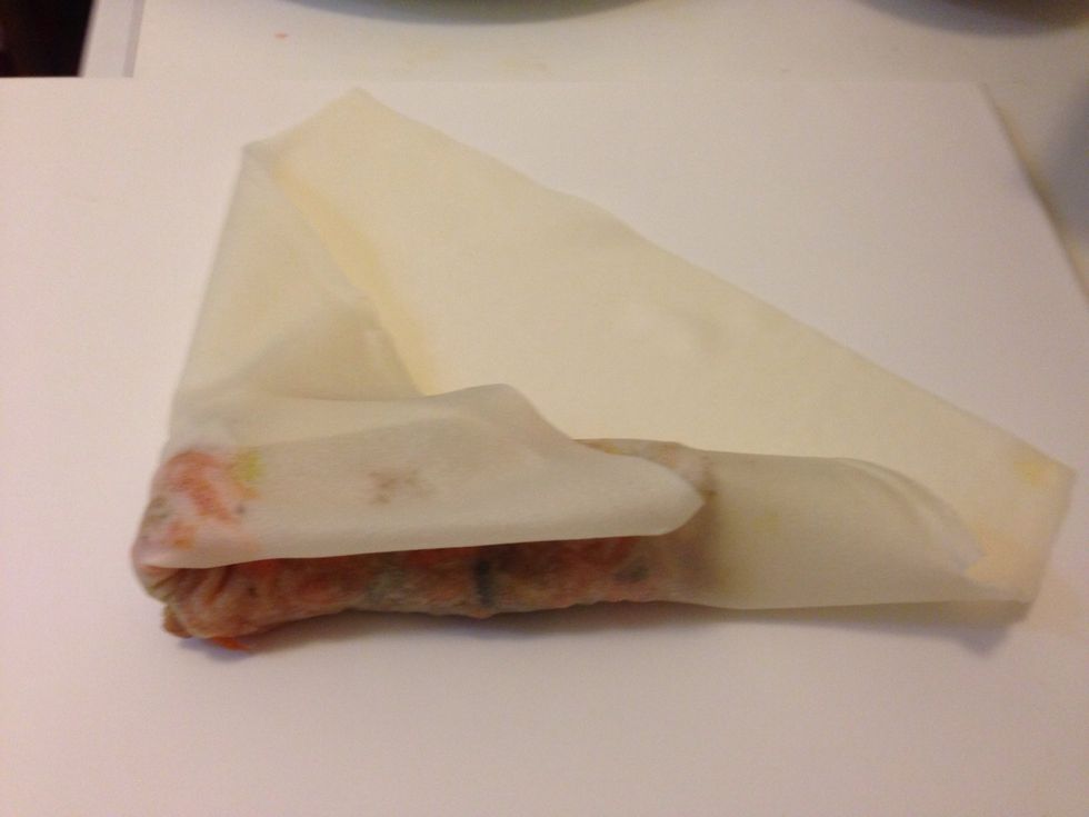 Step 3: fold the left side