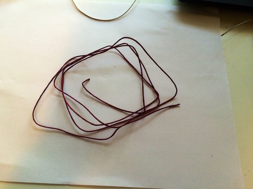 Step 3: Measure 2 arms length of string.