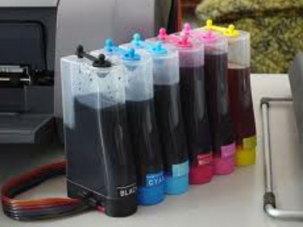 STEP 3, Put inc in printer (Making sure it is in completely)